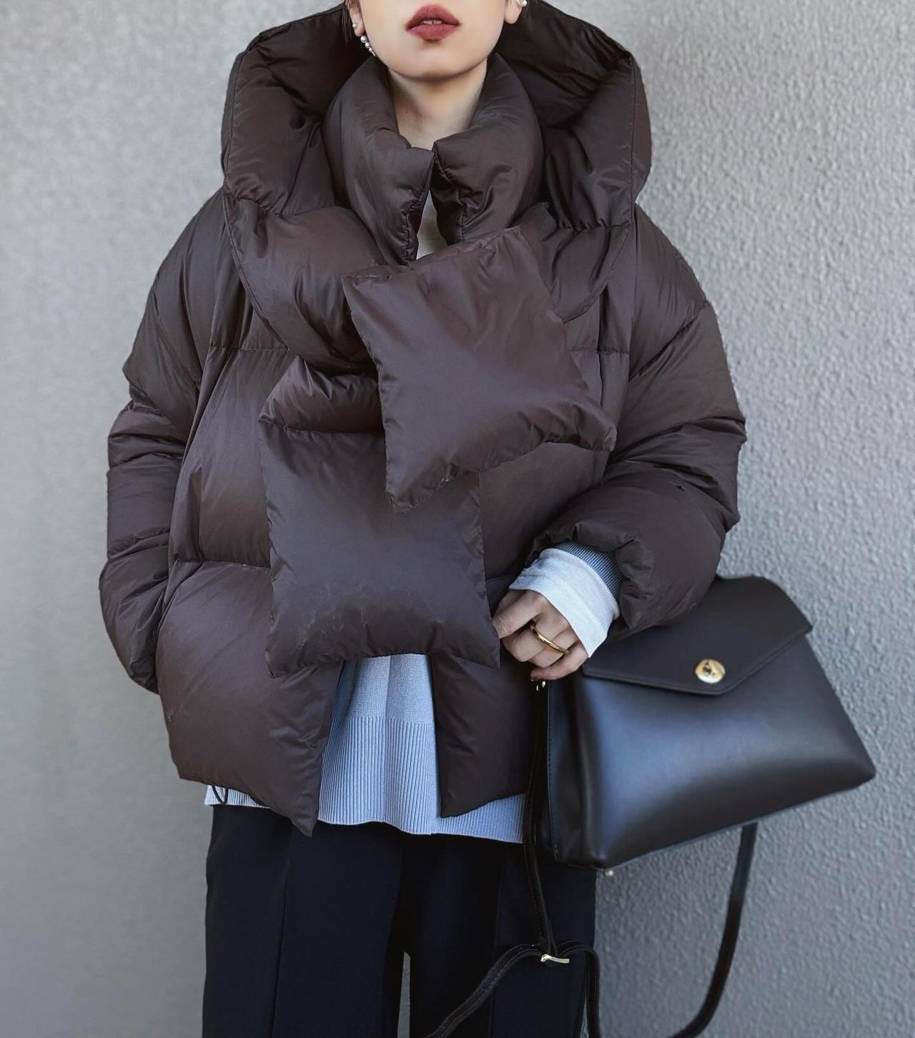 ZARA ザラ　ボリュームを抑えたジャケット　XS ZARA】ボリューム フェイク レザージャケット (ZARA/レザージャケット