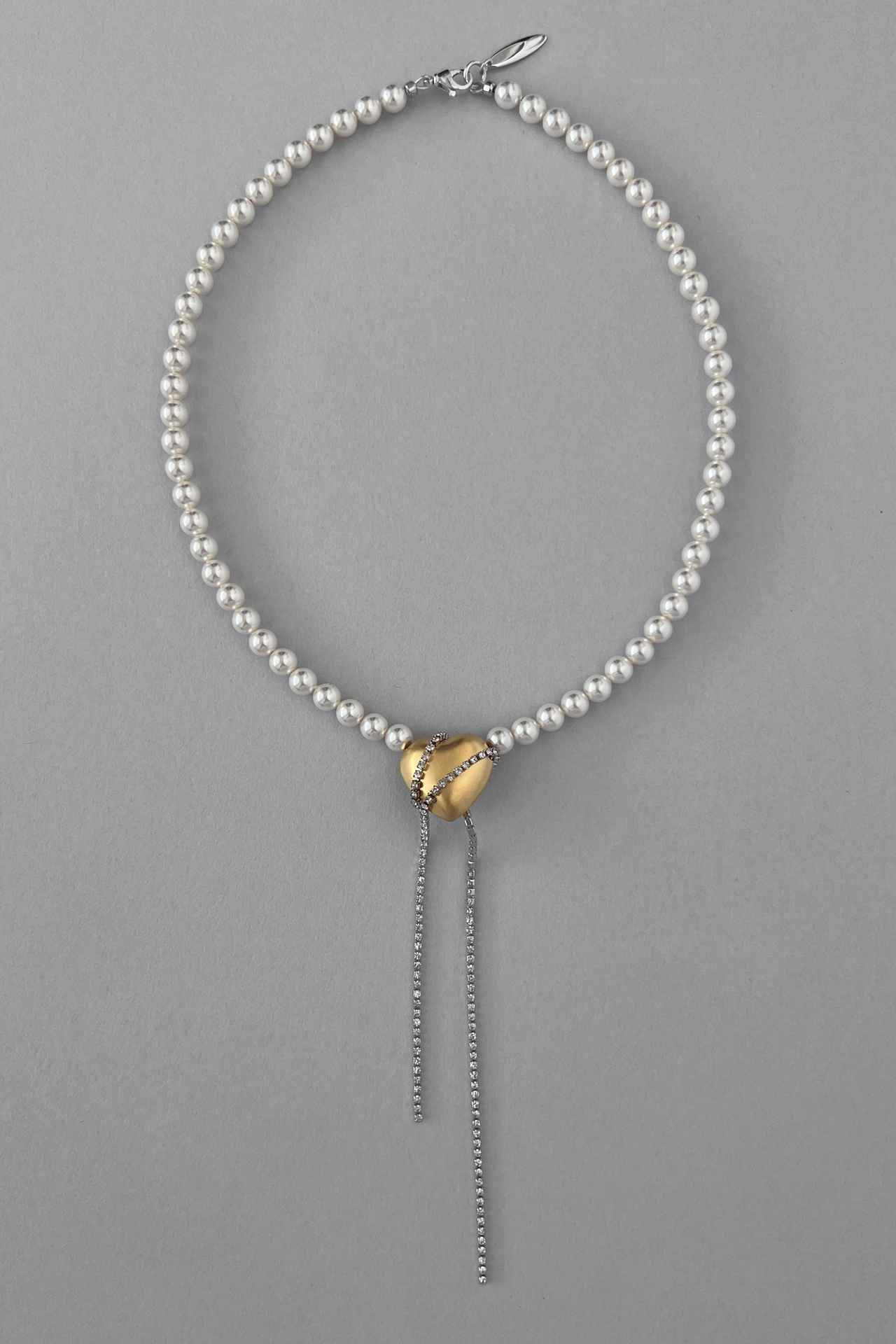 画像: 【MONDAY EDITION】Moonlit Heartstrings Pearl Necklace¥18,150 monday-editon.jp