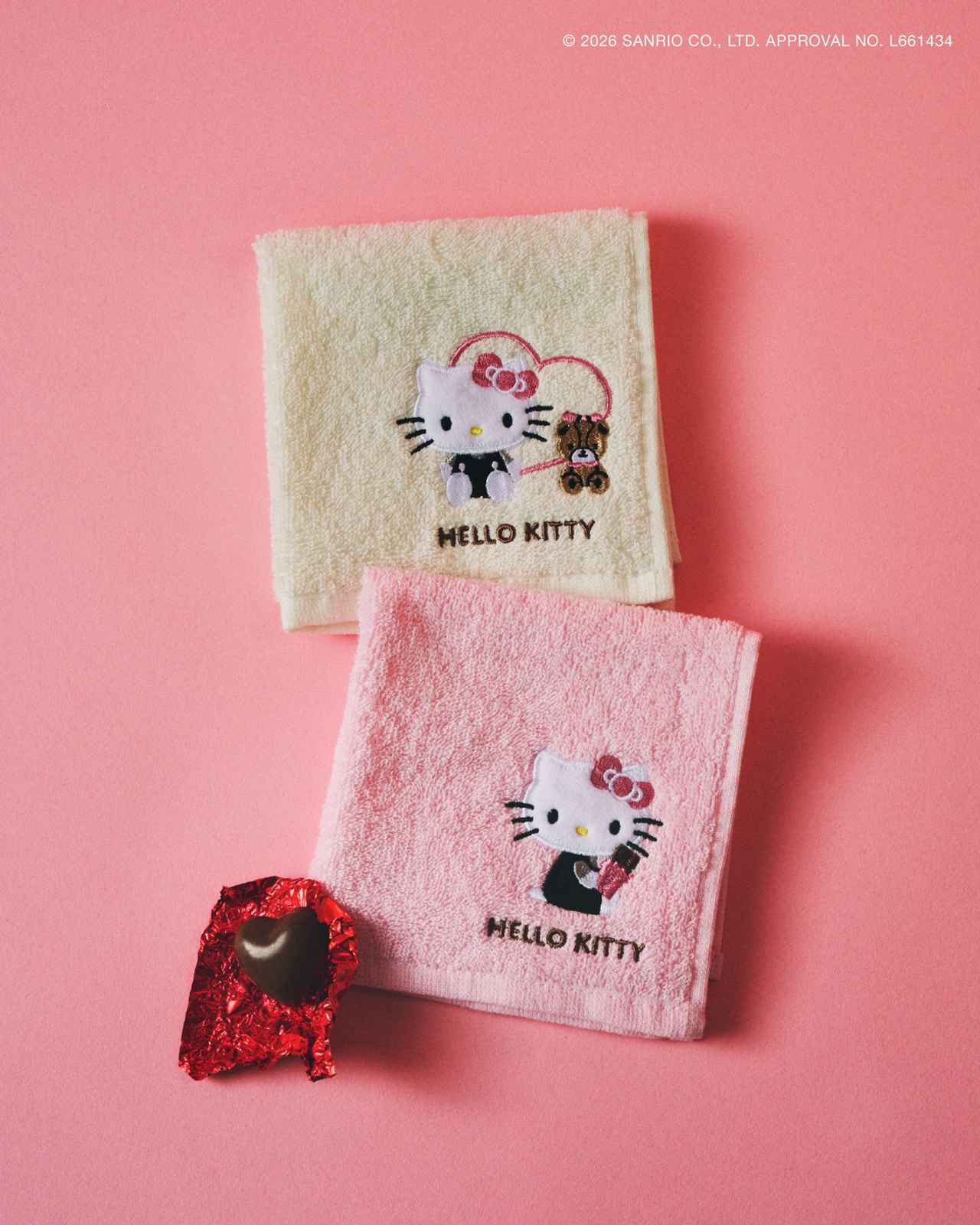 画像1: 【ROPÉ PICNIC×HELLO KITTY】タオルハンカチ［縦25×横25㎝］各¥1,320 www.junonline.jp