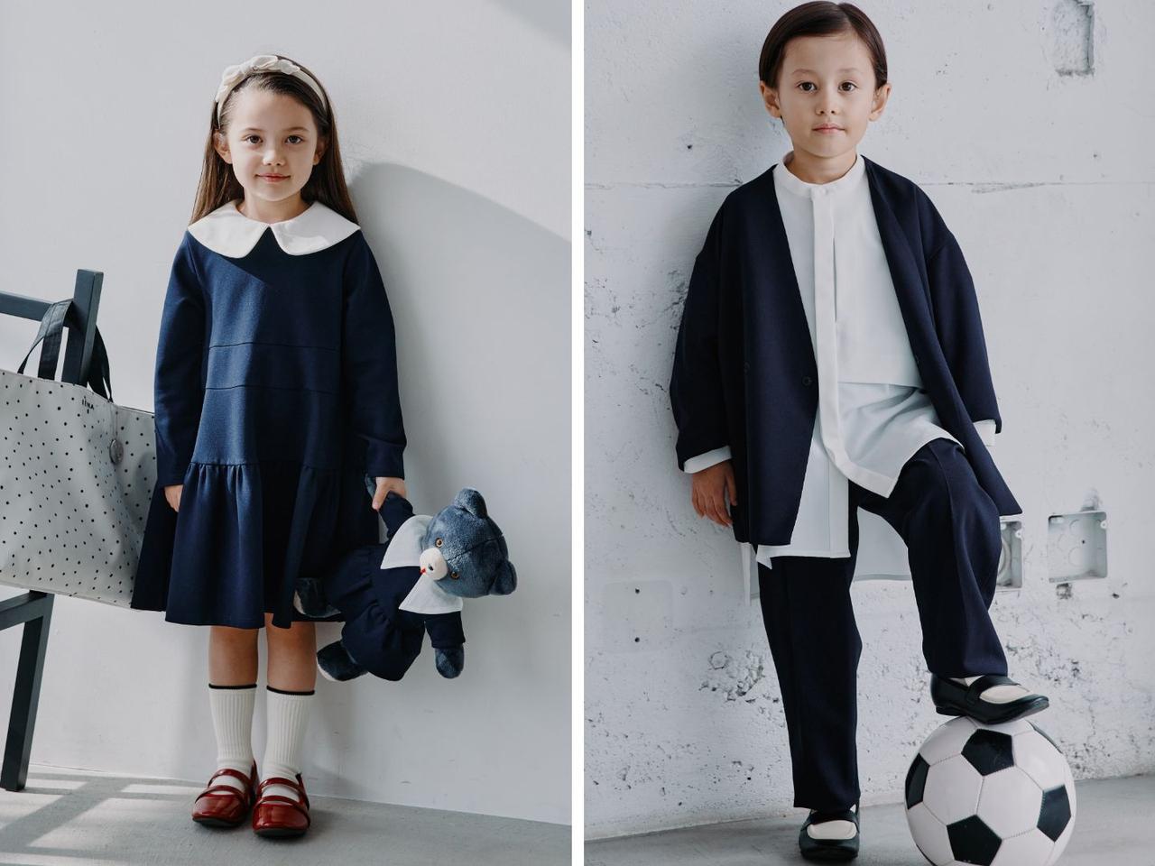 画像: 左｜ワンピース￥14,300、右｜ジャケット￥18,700 出典：イエナ アンファン