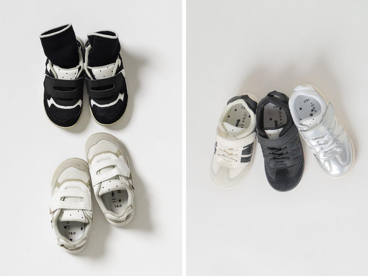 画像: 左｜シューズ各￥5,940、右｜シューズ各￥6,490【イフミー×イエナ アンファン】 出典：イエナ アンファン