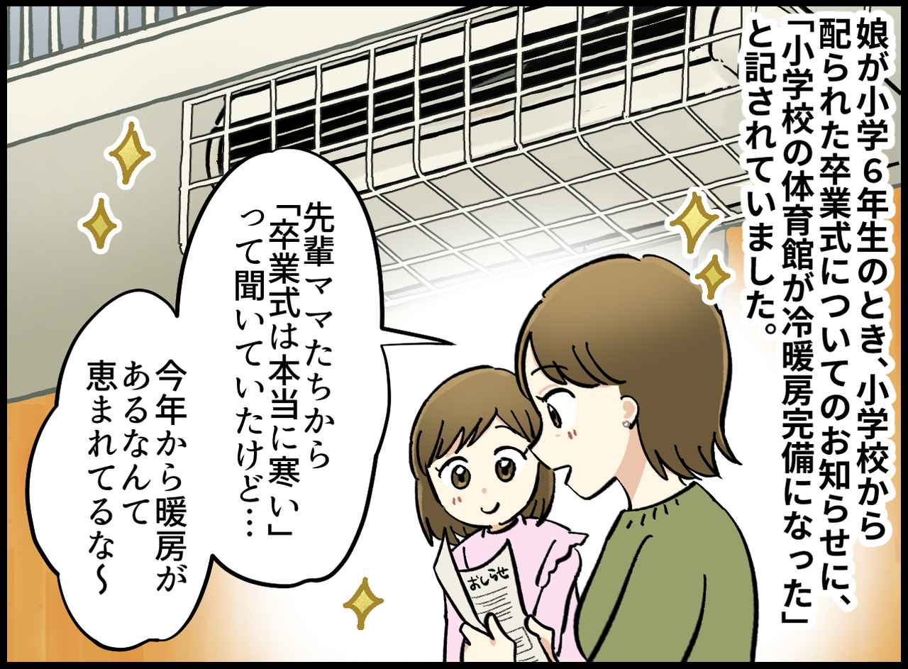 画像1: 暖かい卒業式になると思ったら