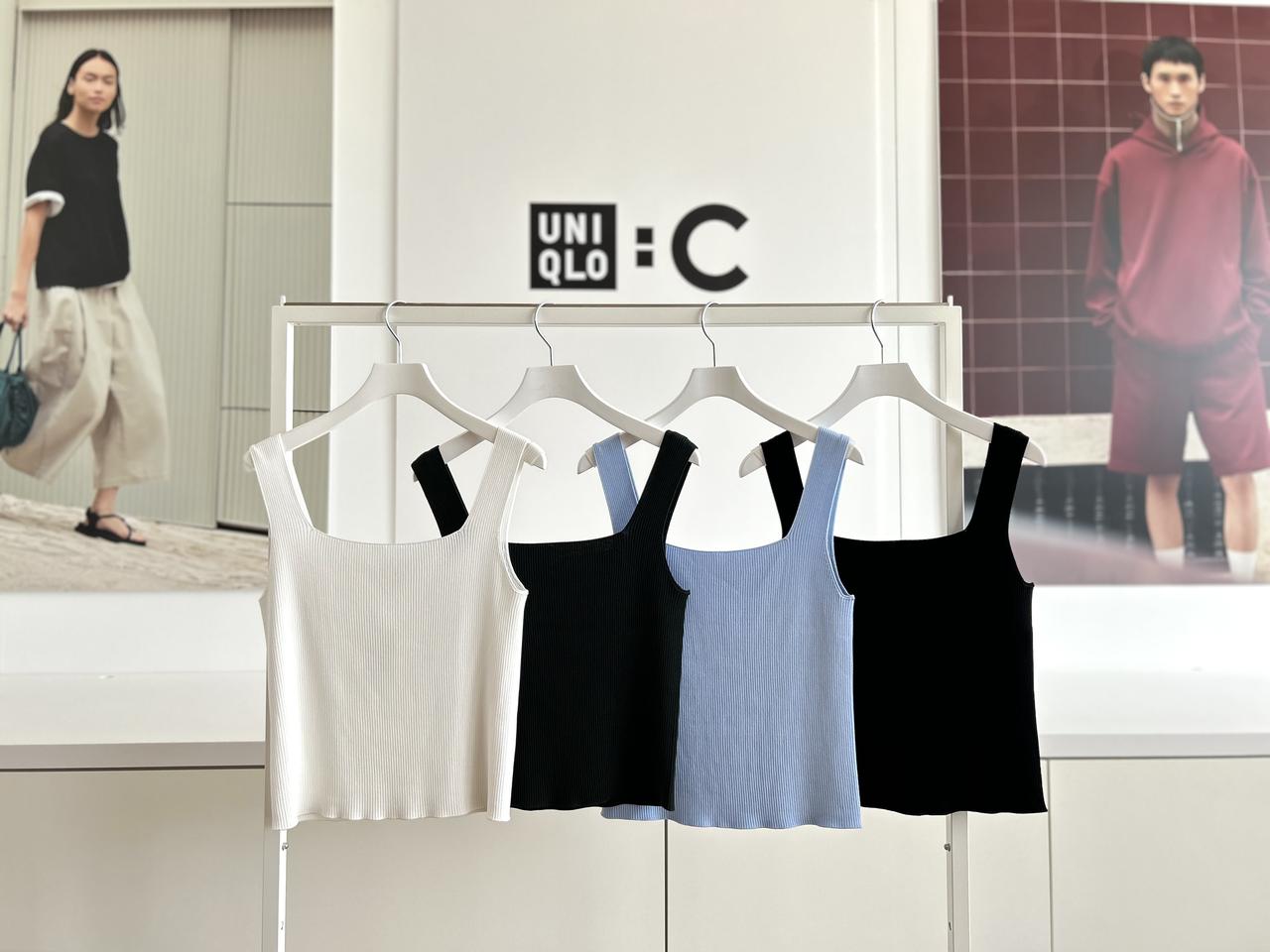 画像: 【UNIQLO：C】3Dリブスクエアネックセーターノースリーブ各¥2,990　※一部店舗にて発売 www.uniqlo.com