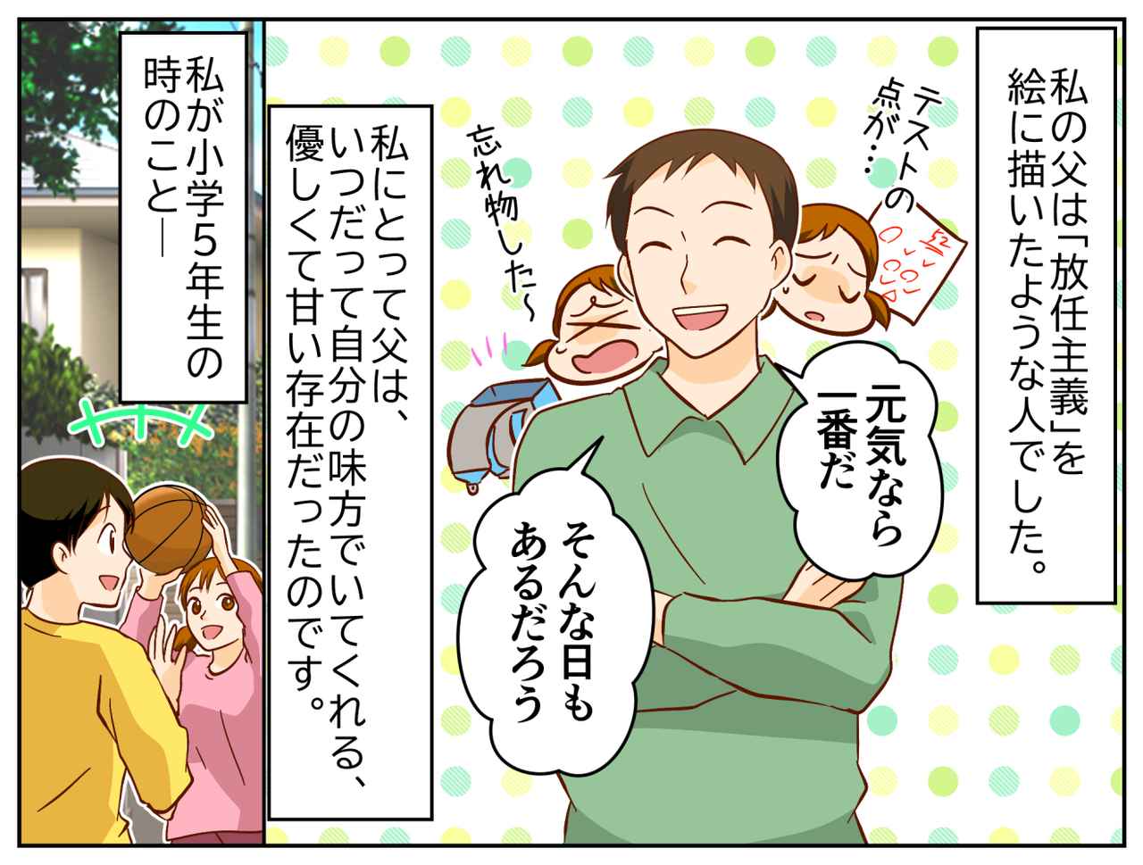 画像1: 放任主義で大らかな父