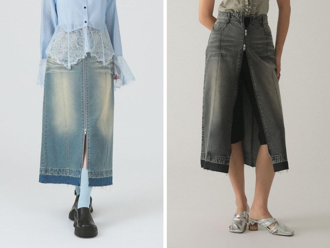 画像: 「オーバーダイ デニム スカート」￥15,400※2026年3月上旬発売予定 出典：レイ ビームス