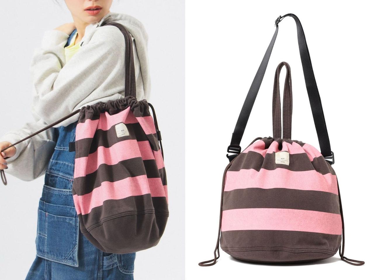 画像: 「ボーダー カットソー ペイシェントバッグ L」【N,P,E】￥15,400※2026年4月上旬発売予定 出典：ビームス ボーイ