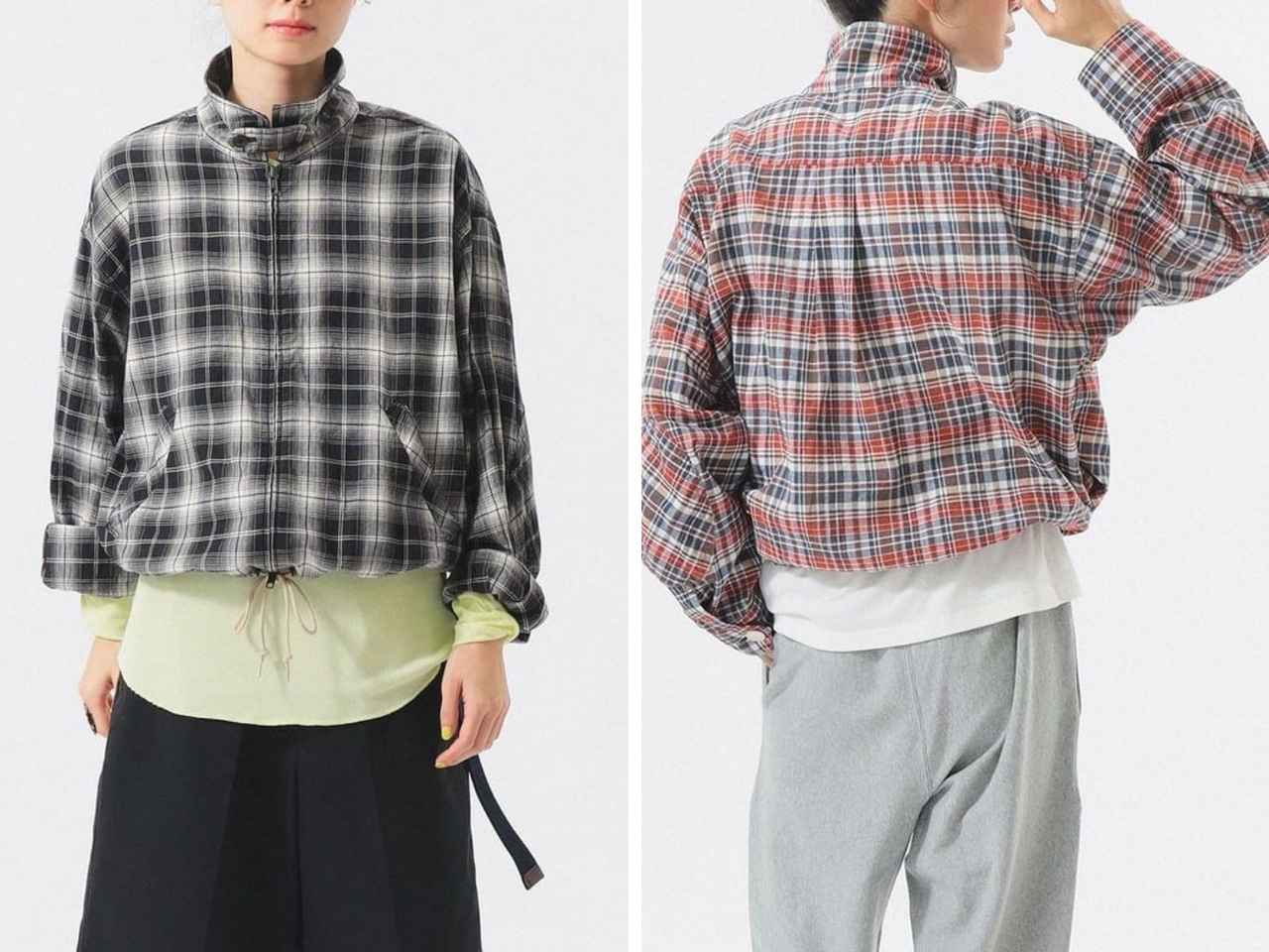 画像: 「マドラス チェック ブルゾン」各￥23,100 出典：ビームス ボーイ