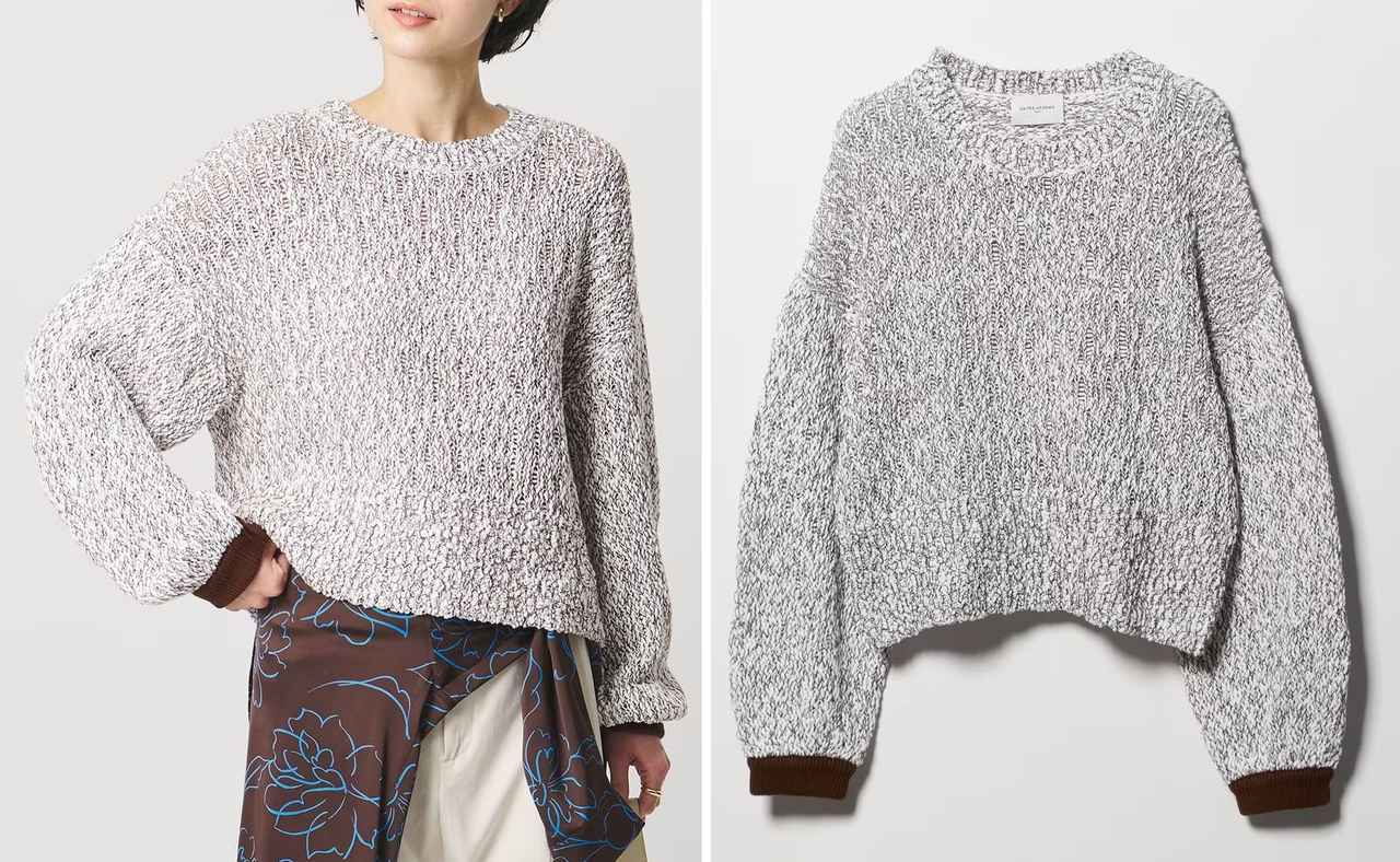 画像: 「カラーミックス クルーネックニット」￥24,970 出典：ユナイテッドアローズ