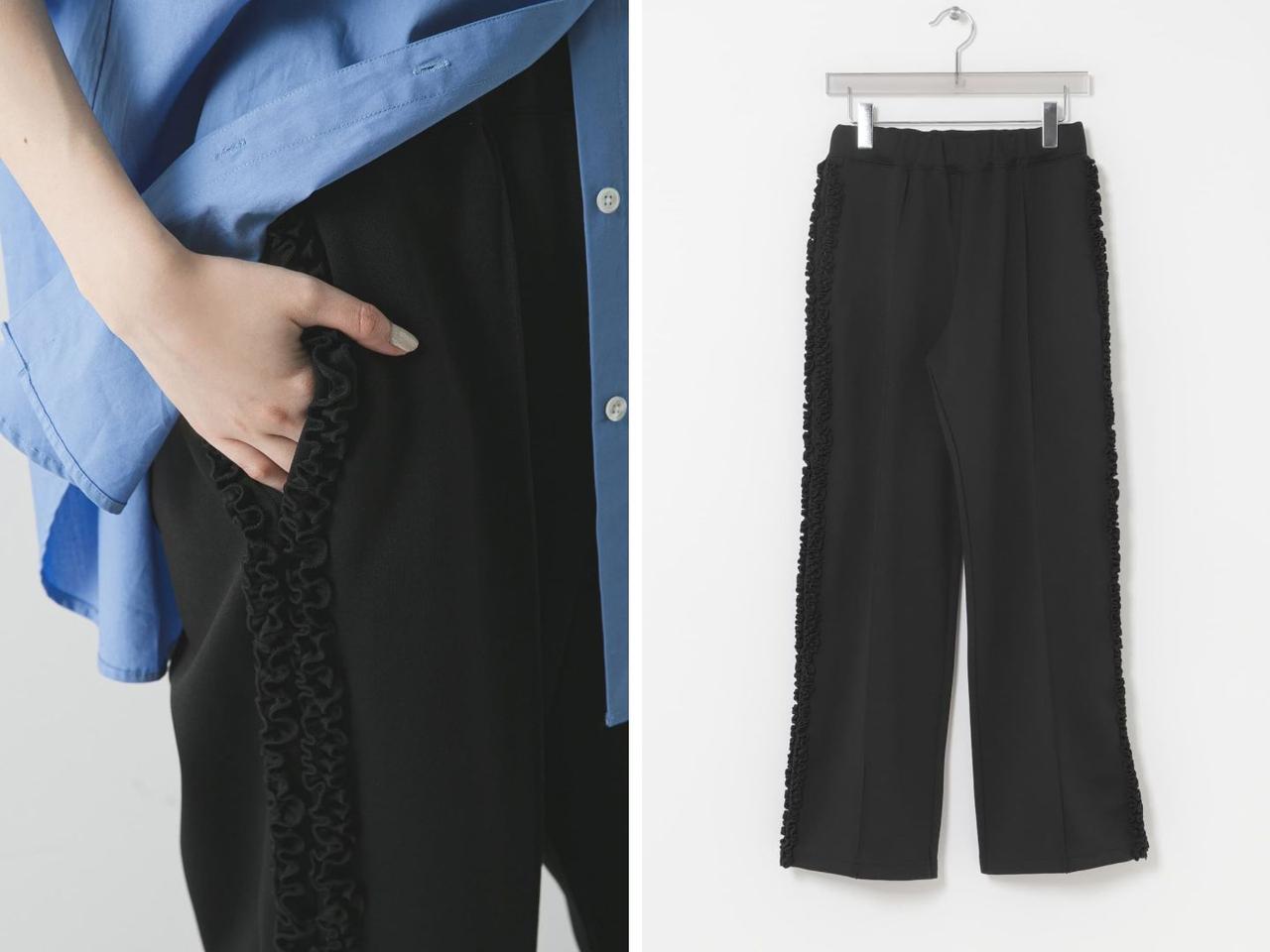 画像: 「FRILL TRACK PANTS」￥23,100【crinkle crinkle crinkle×URBAN RESEARCH】 出典：アーバンリサーチ