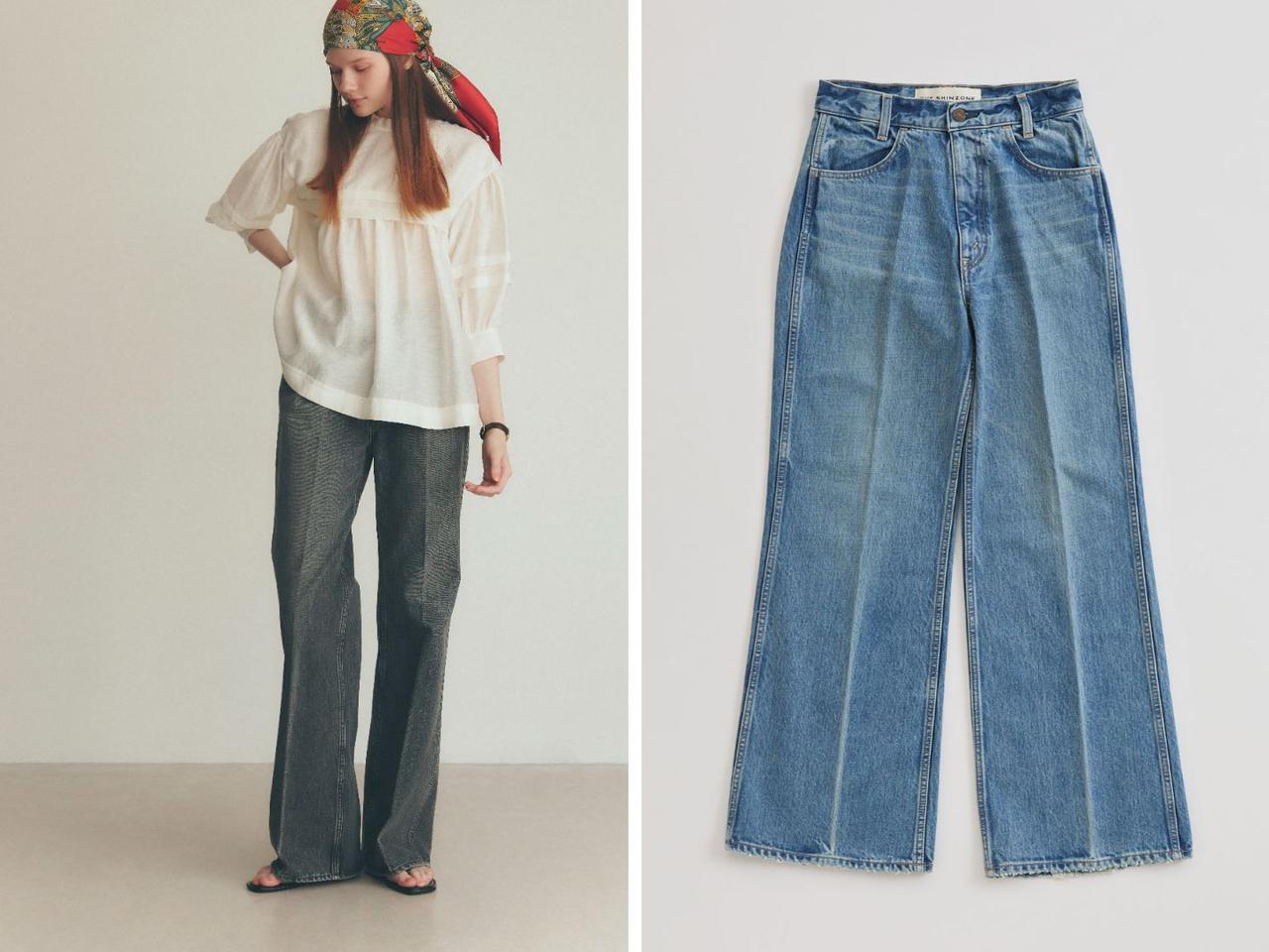 画像: 「PARISIENNE DENIM PANTS TYPE-2」各￥31,900 出典：シンゾーン