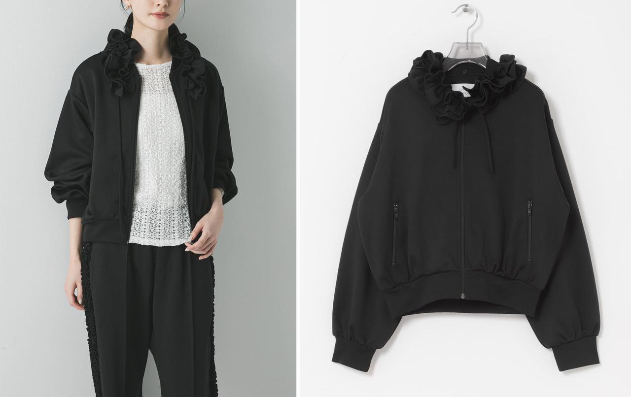 画像: 「FRILL COLLER TRACK JACKET」￥28,600【crinkle crinkle crinkle×URBAN RESEARCH】 出典：アーバンリサーチ