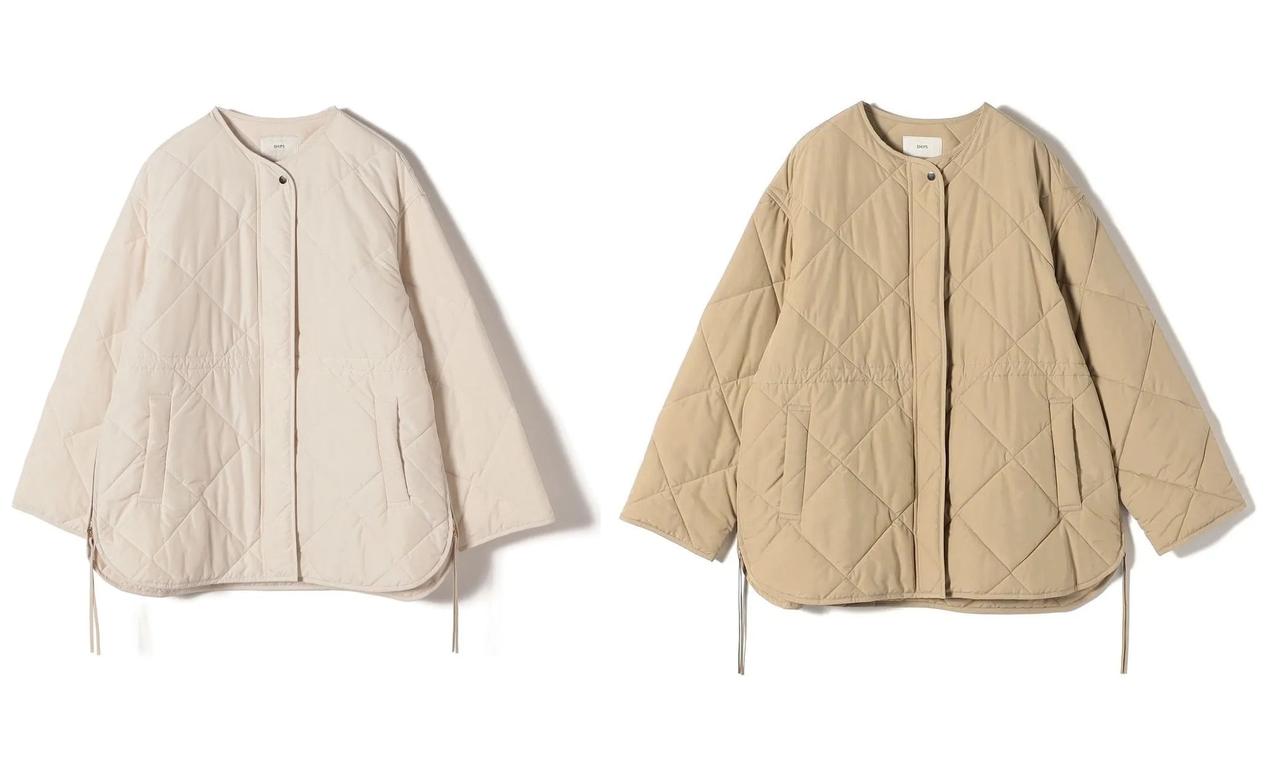 画像: 「キルティング サイドジップ ブルゾン」各￥18,150 出典：シップス