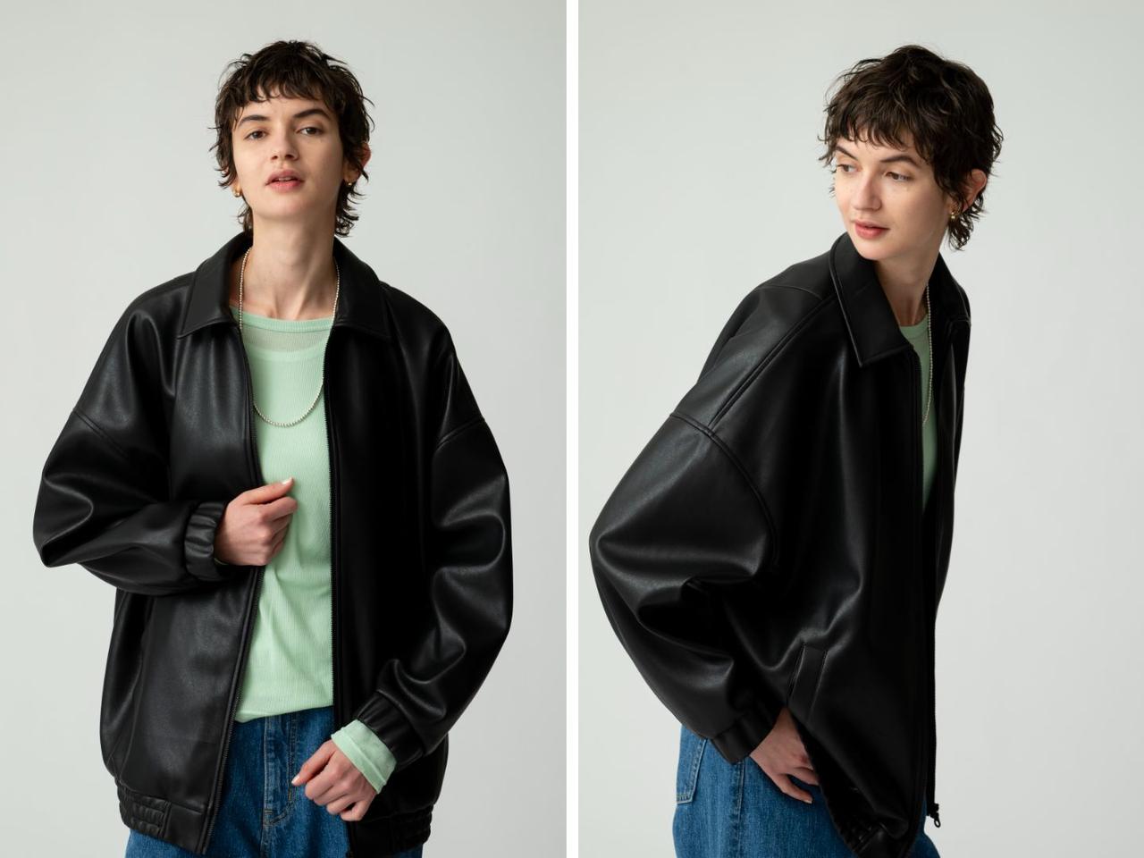 画像: 「フェイクレザー ジャケット」￥47,300 出典：RHC ロンハーマン