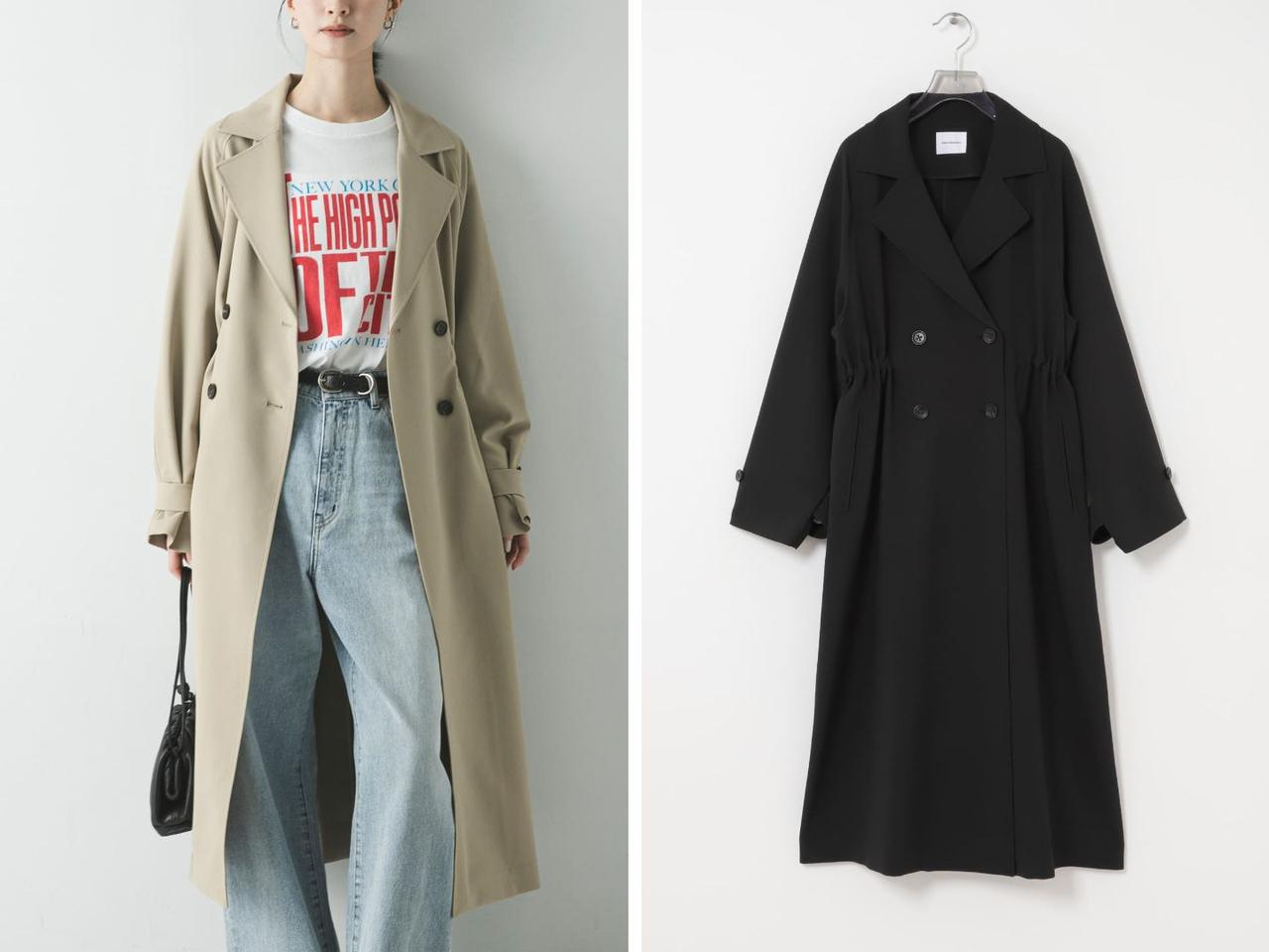 画像: 「ドロストトレンチコート」各￥22,000 出典：アーバンリサーチ