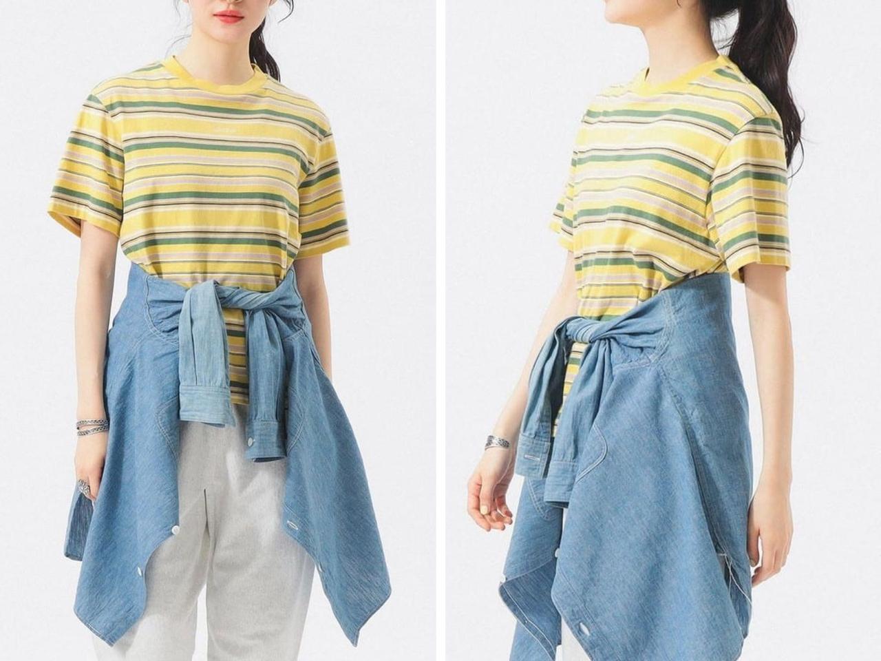 画像: 「エンブロイダリー マルチボーダー ショートスリーブ Tシャツ」￥7,920※2026年3月上旬発売予定 出典：ビームス ボーイ