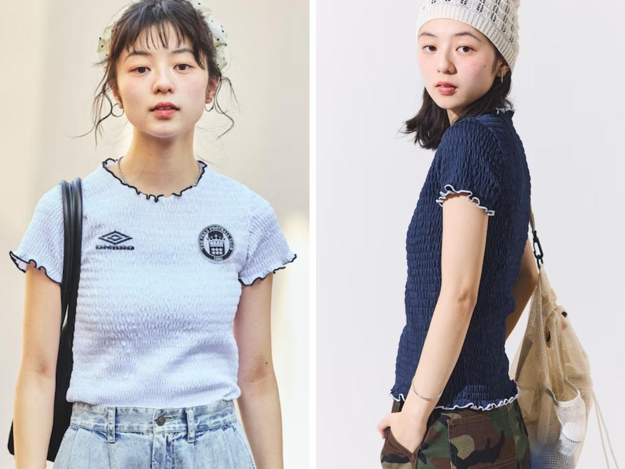 画像: 「別注 SHIRRING T-SHIRT」各￥12,980【アンブロ】※2026年3月下旬発売予定 出典：フリークス ストア