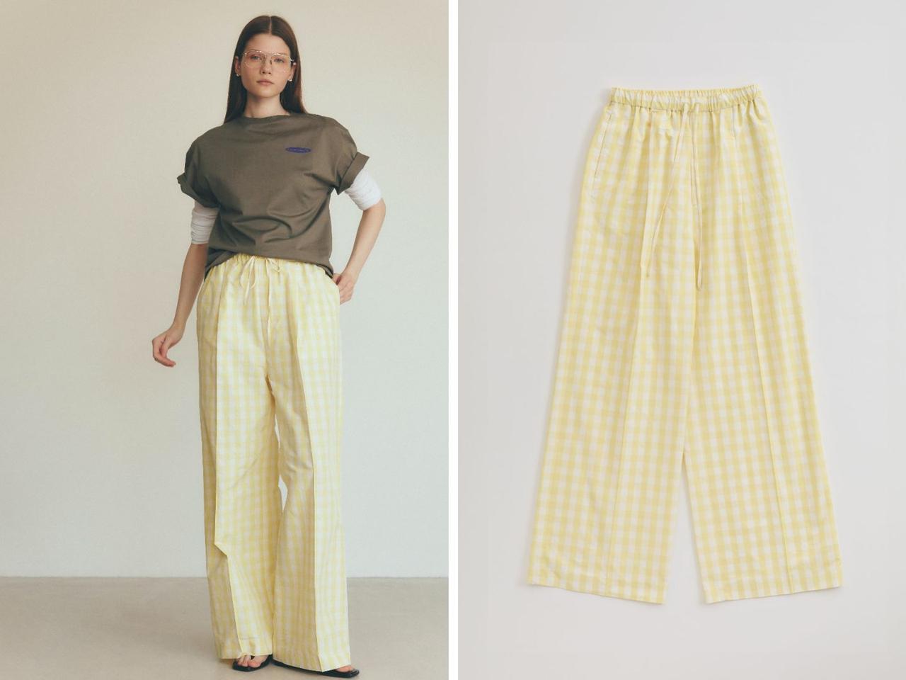 画像: 「GINGHAM CHECK PANTS」￥35,200 出典：シンゾーン
