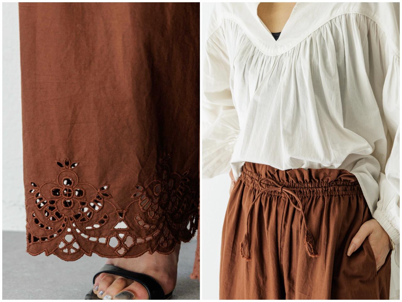 画像2: トレンド感のある濃いめのブラウンカラーを効かせたエスニックコーデ