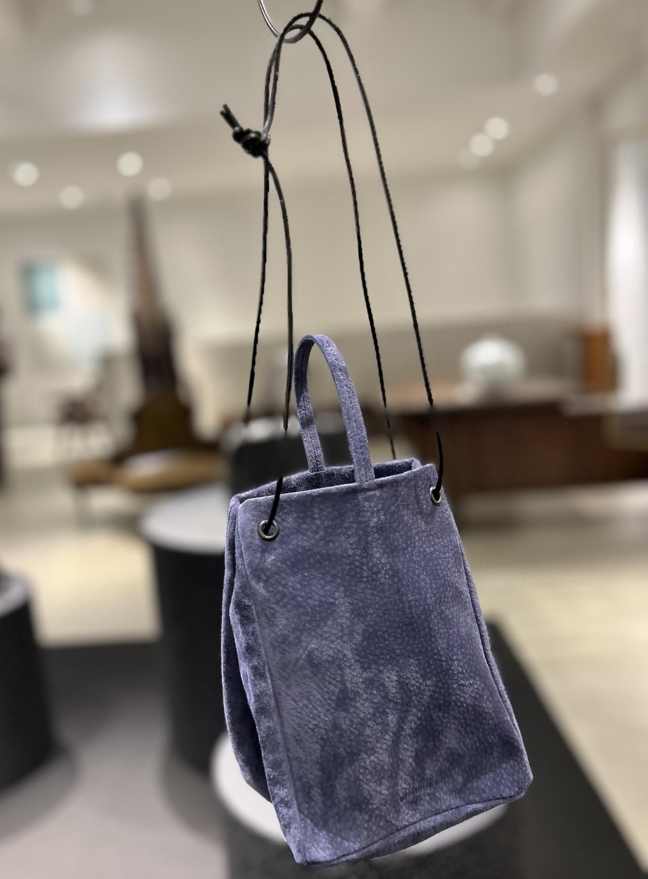 画像: 【ミズイロインド】ウォッシャブルスエードドローストリングバッグ［縦20×横15×マチ15㎝］¥24,200 mizuiroind.jp