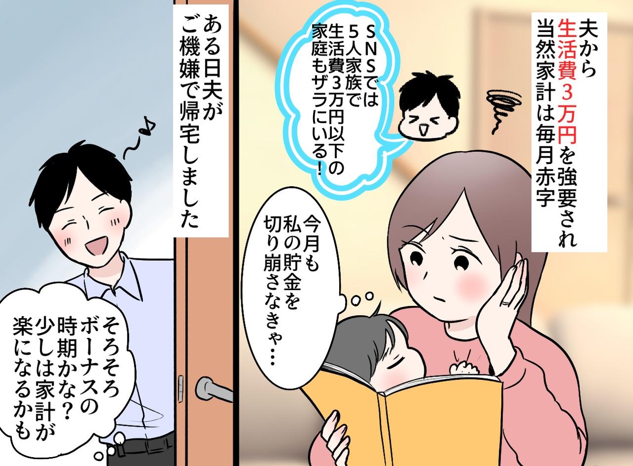 画像1: 生活費が3万円！？