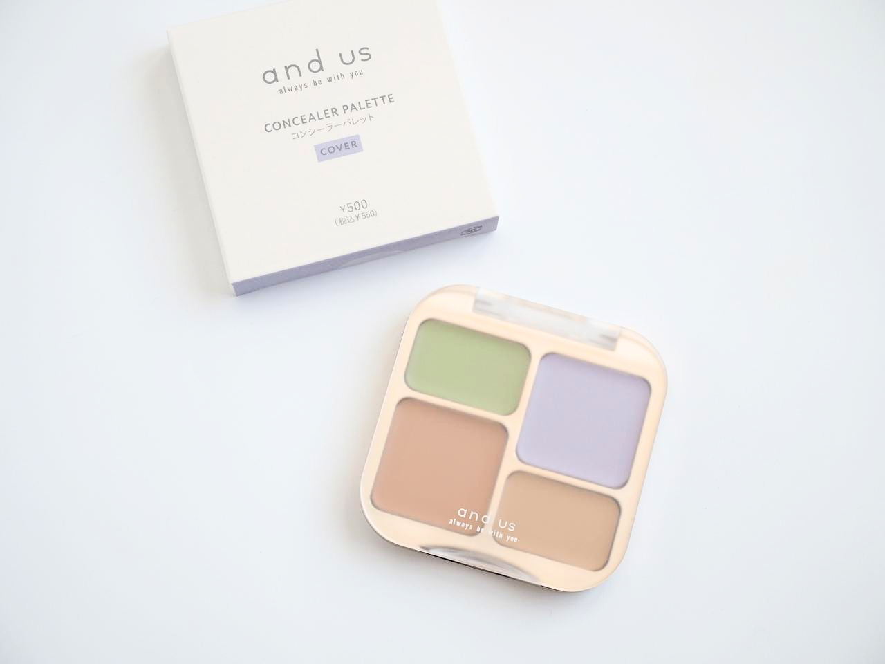 画像: 【3COINS】「コンシーラーパレット／and us」02 COVER　¥550（税込）