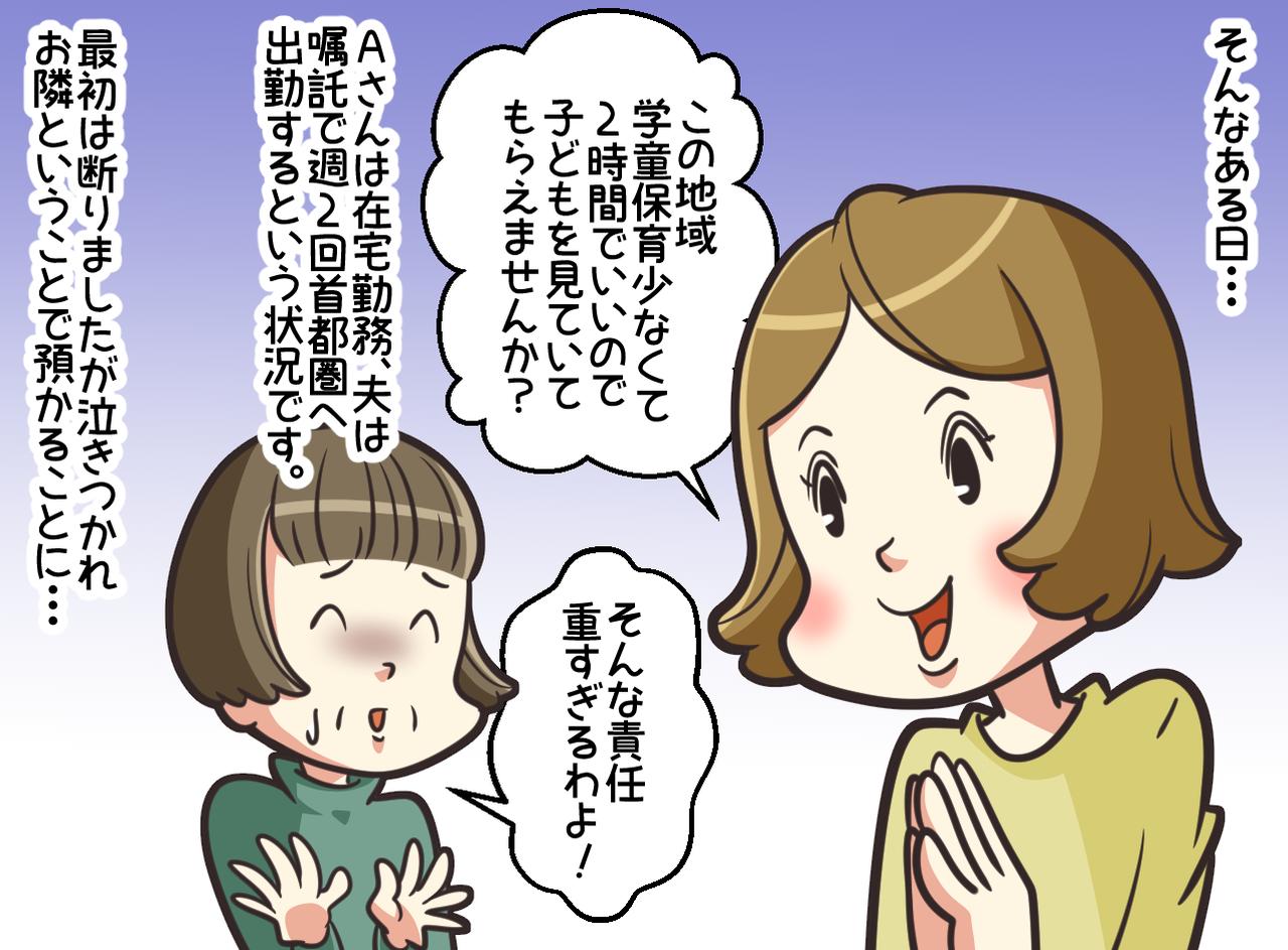 画像2: お隣の要求に困っています。