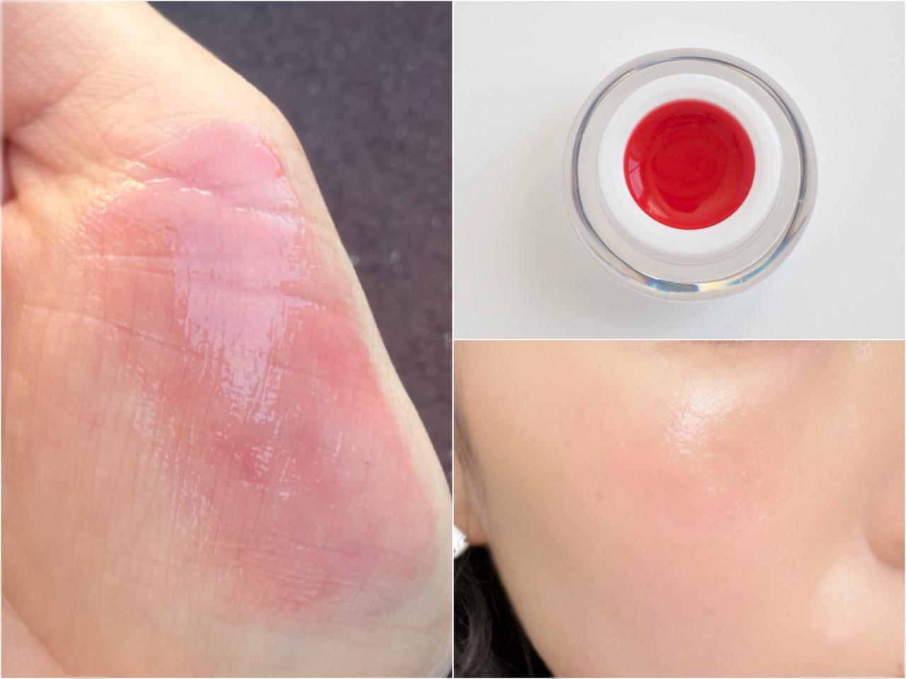 画像: 頬には、薄くなじませて自然な血色感を