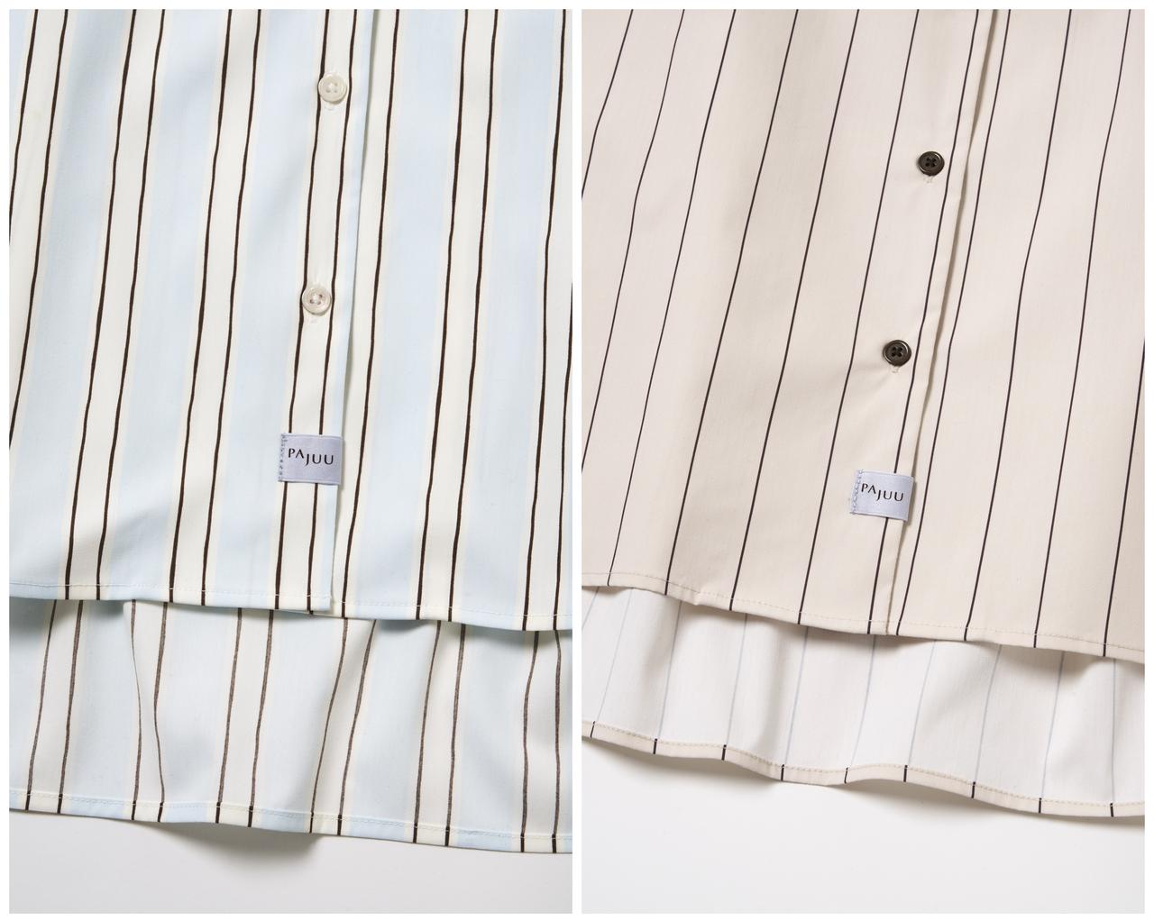 画像: 【PAJUU】ロングシャツ各¥15,400 pajuu.com