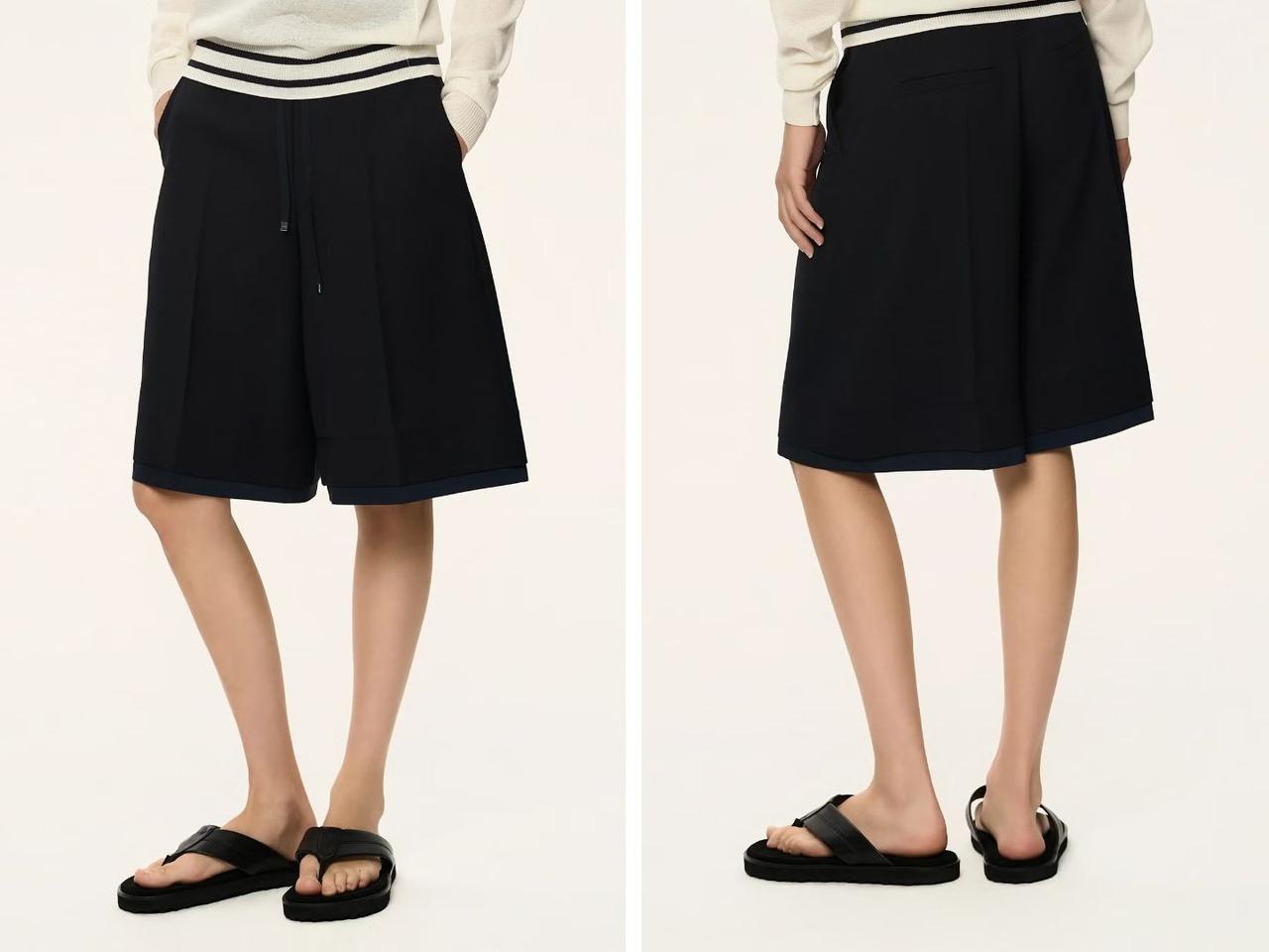 画像: 「PANEL-LAYER DRAWSTRING SHORTS」￥42,900【システム】 出典：パリゴ