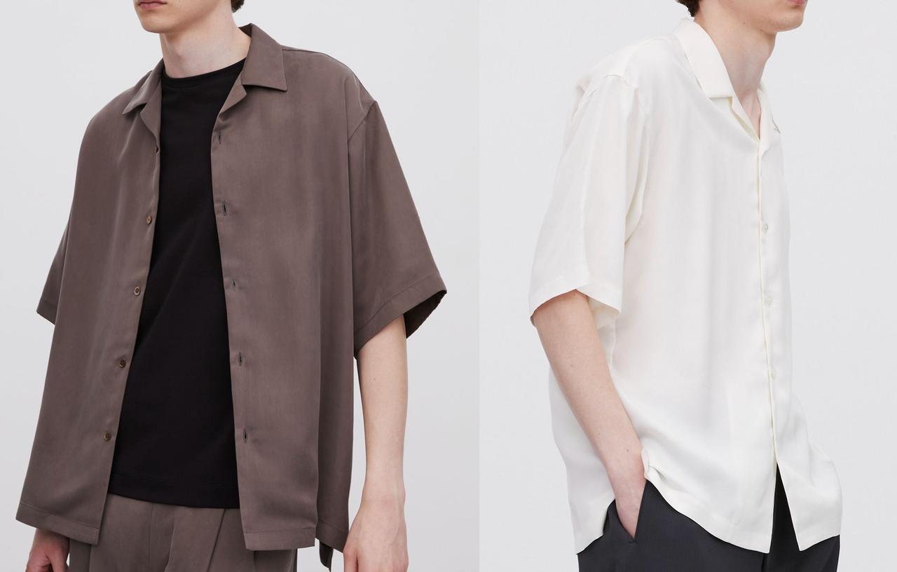 画像: 「MICRO FIBRIL CUPRA S/S オープンカラーシャツ」各￥19,800 出典：ユナイテッド トウキョウ