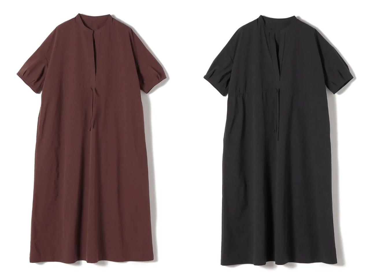 画像: 「TEXBRID(R) タフタ ウエスト 切替 ワンピース」各￥20,900 出典：シップス