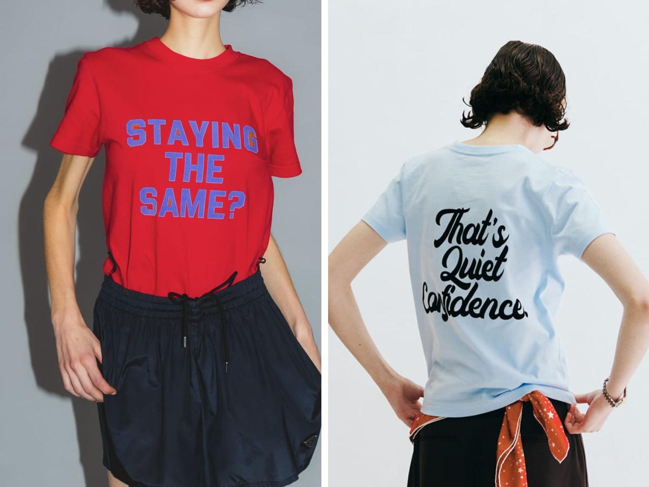 画像: 「Teya　Flock Letter T-shirts」各￥8,800【テイヤ】 出典：アーバンリサーチ