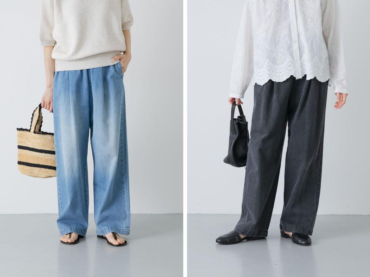 画像: 「フェードデニムイージーパンツ」各￥18,700 出典：かぐれ