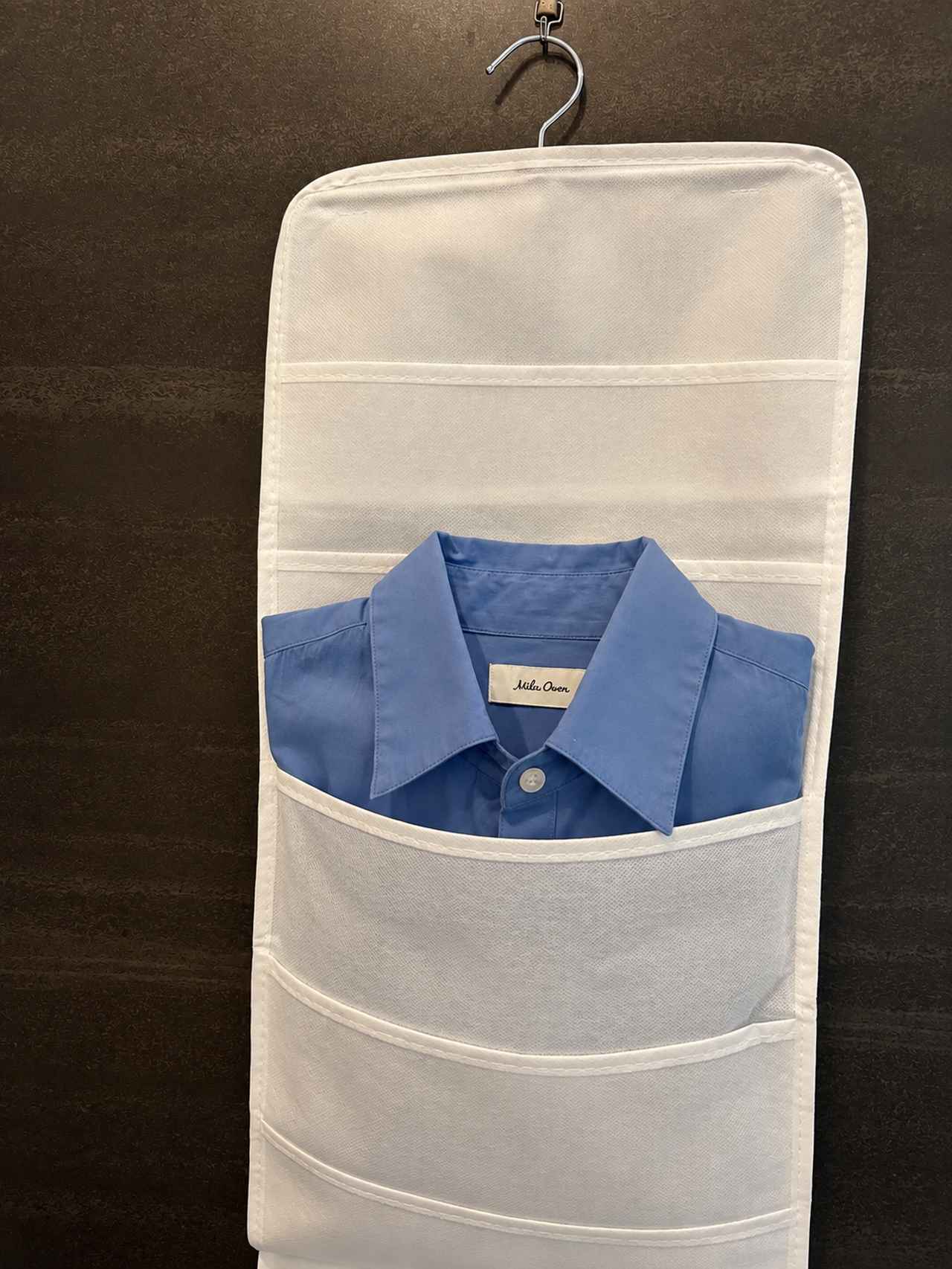 画像: シャツを重ねず収納できて見やすい！