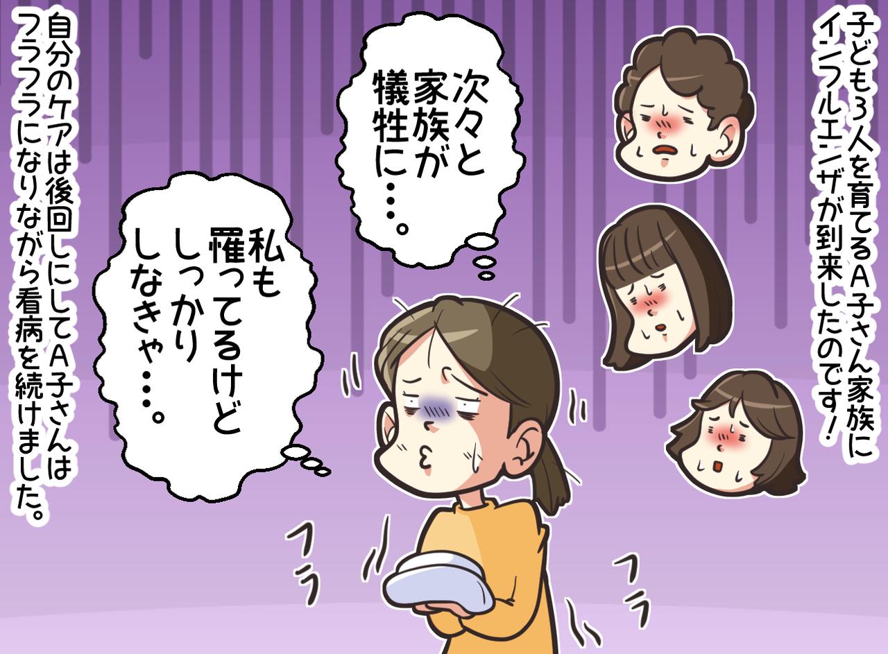 画像1: 【4コマ漫画】インフルエンザの猛襲！