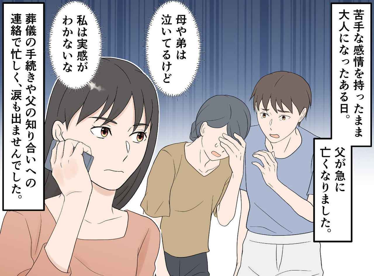 画像2: 【4コマ漫画】苦手だった父