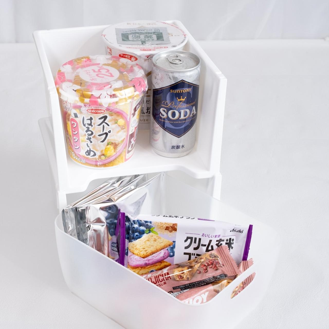 画像: ストック食品もすっきり整理