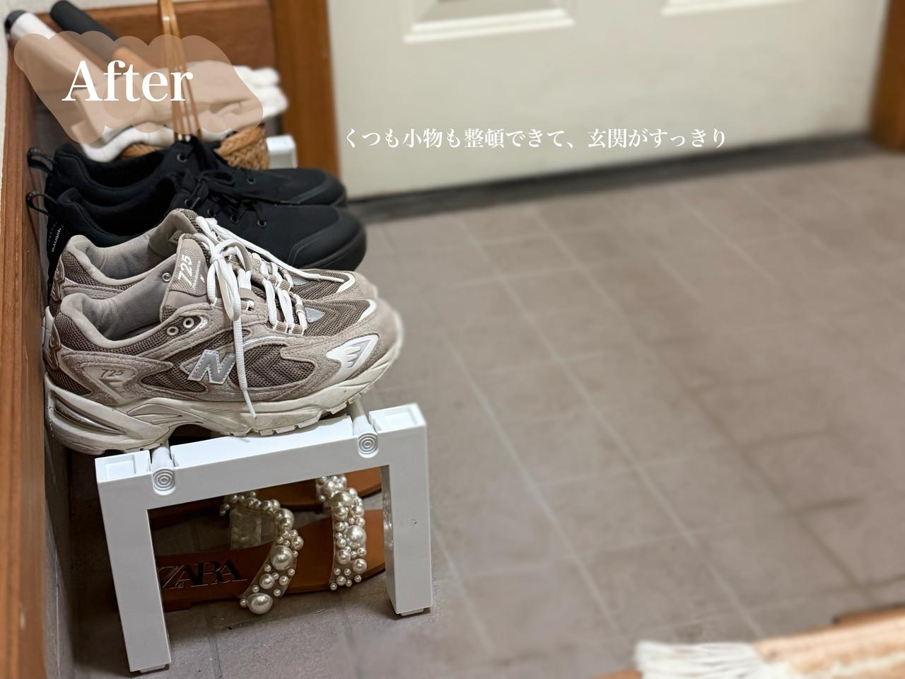 画像: 床まわりが見えると、玄関まわりがすっきり