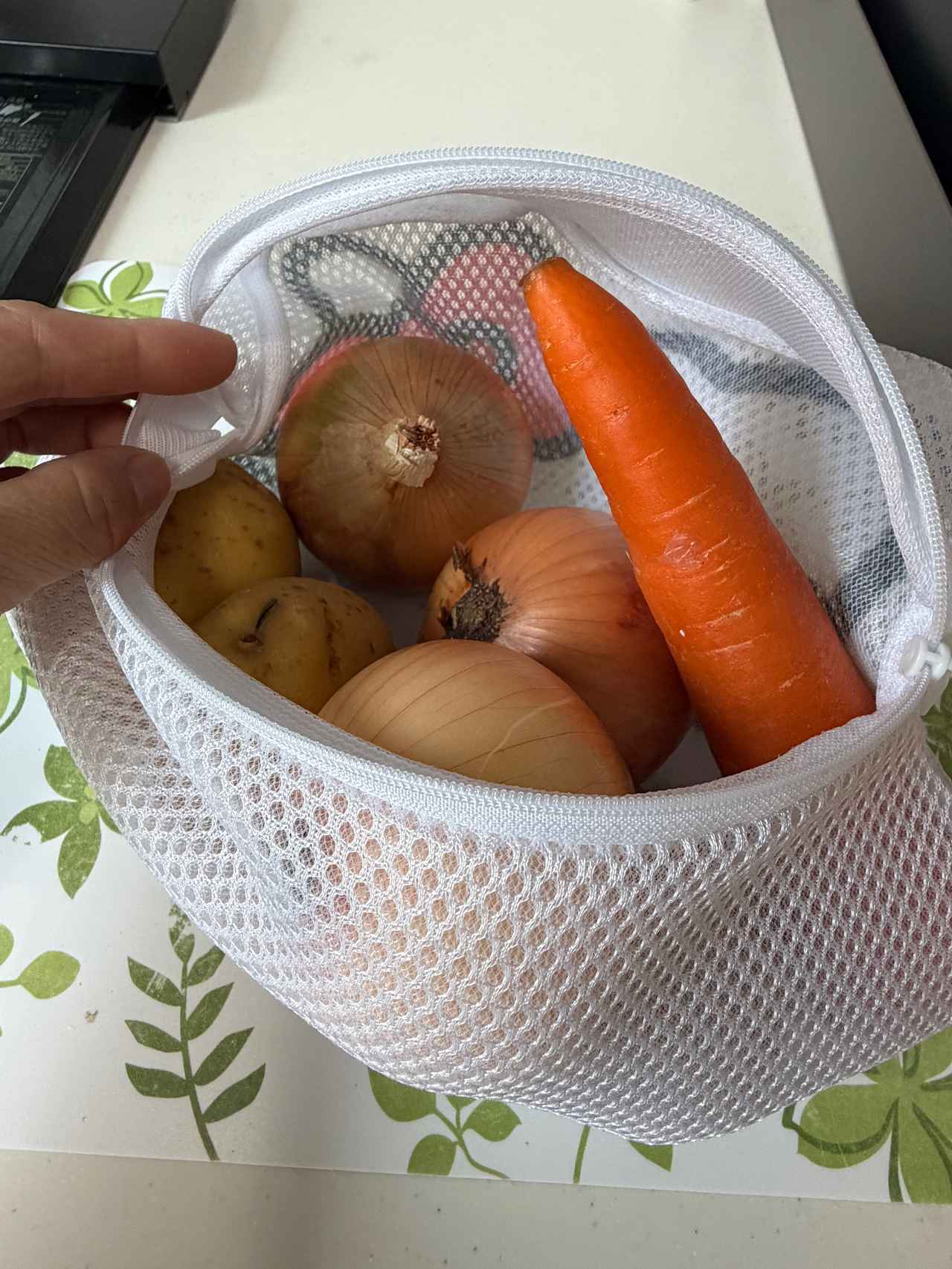画像: 通気性抜群の「野菜保存袋」に