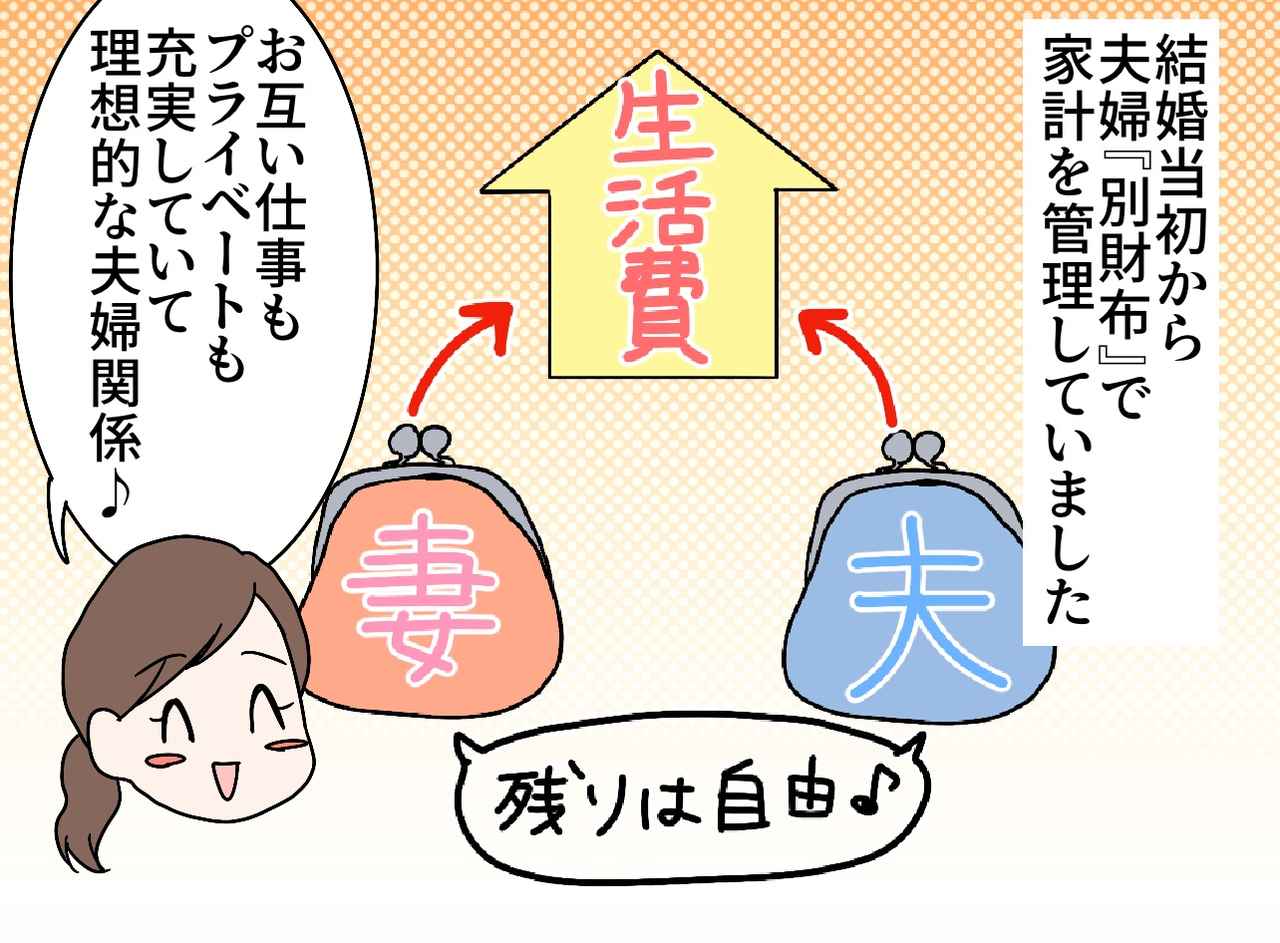画像1: 【4コマ漫画】共働き・別財布で理想的な関係！