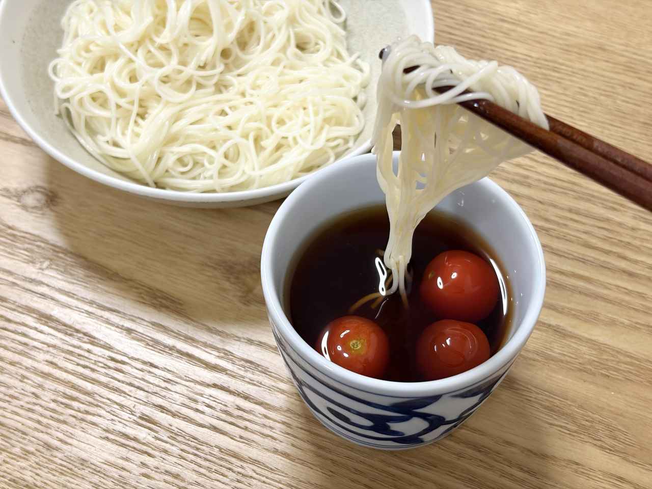 画像1: めんつゆの味が薄まらない！ ひんやりそうめん