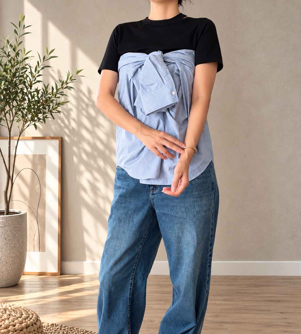画像: 巻いて結ぶだけ！「ビスチェ風アレンジ」