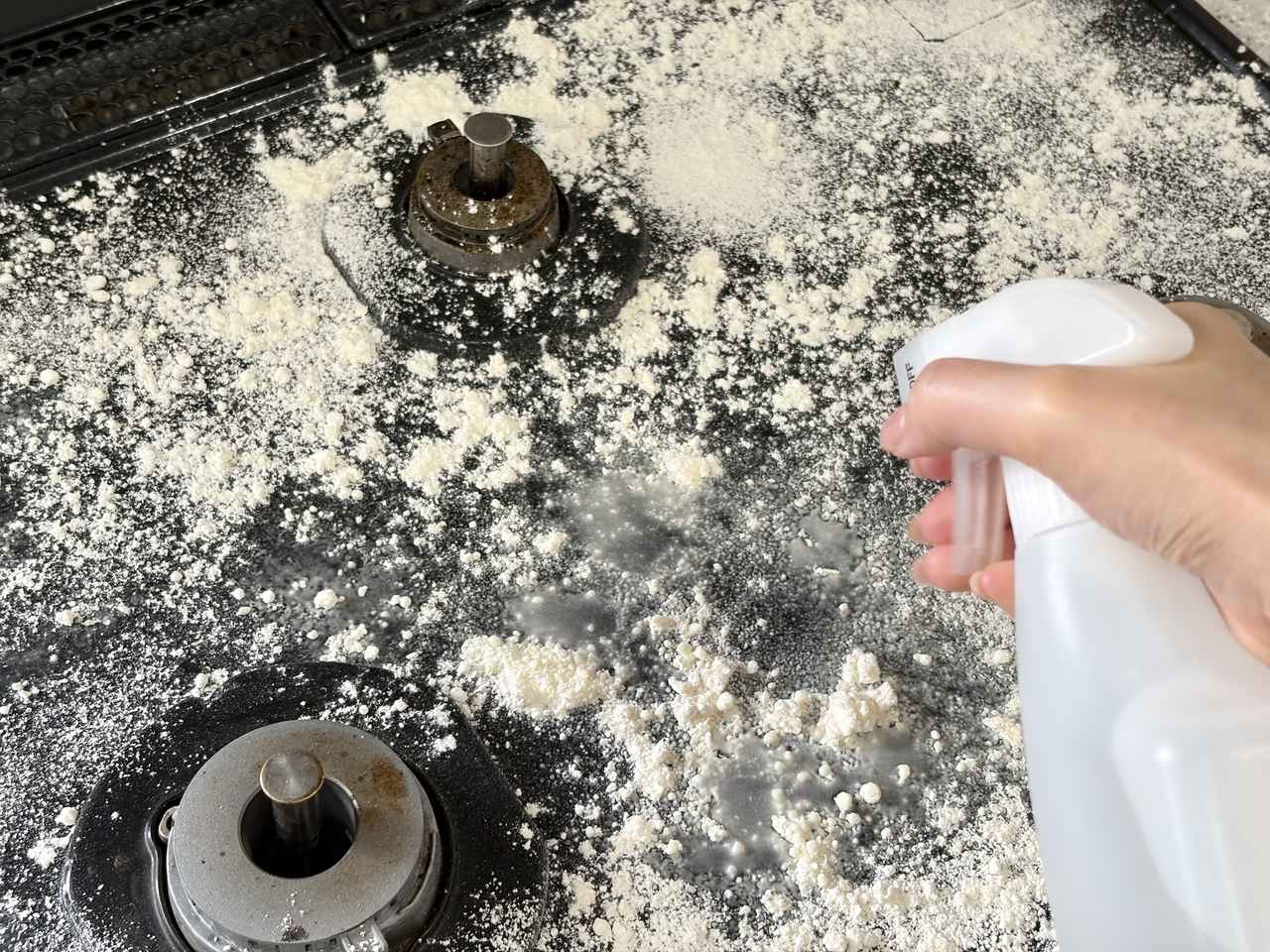 画像2: 30分後、拭き取ると……