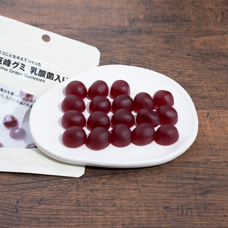 画像: 巨峰味の乳酸菌入りグミ