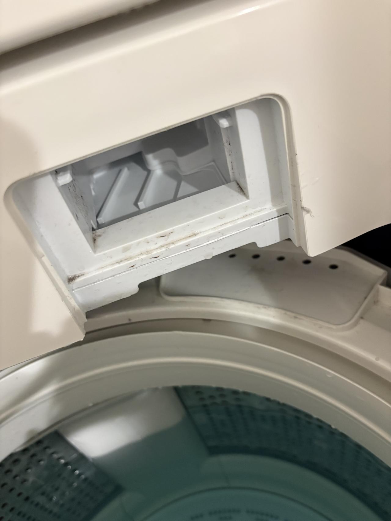 画像1: 洗剤投入口を外したら「こんなに汚れてた！」