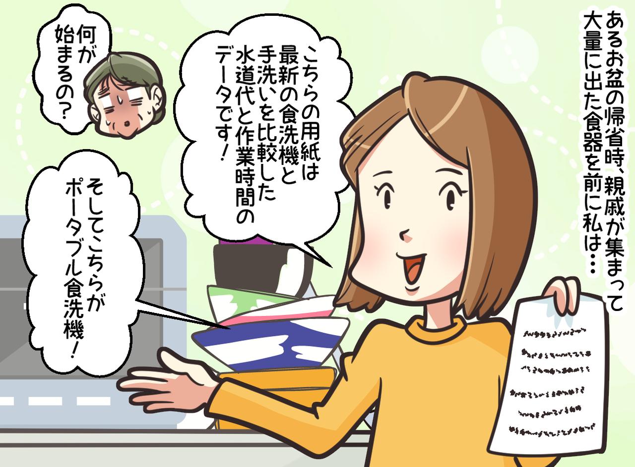 画像2: 【4コマ漫画】食洗機を反対する義母