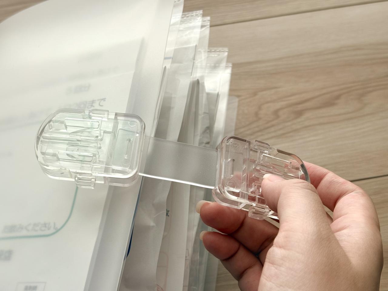 画像1: バンドをつけるのも忘れずに