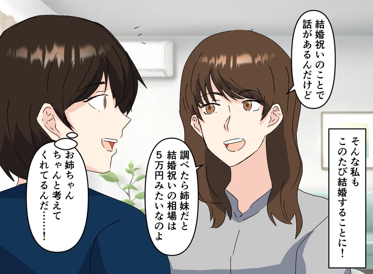 画像3: 【4コマ漫画】姉のケチさに言葉を失い……
