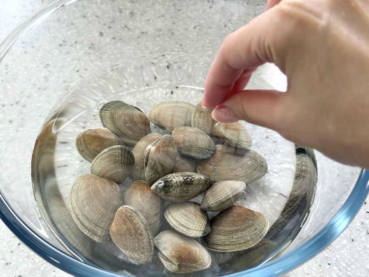 画像1: あさりの氷漬け