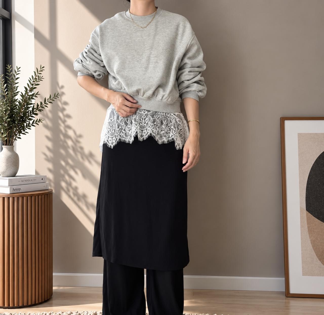 画像: 【画像④】手持ちの秋服がよみがえる！ レースをちら見せ